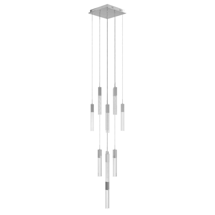 Chandelier Avenue Lighting HF1905-13-GL-CH-SNW The Original Glacier 13-Light 20"W Multi-Light Chandelier in Polished Chrome/Snow Crystals Avenue Lighting