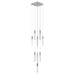 Chandelier Avenue Lighting HF1905-13-GL-CH-SNW The Original Glacier 13-Light 20"W Multi-Light Chandelier in Polished Chrome/Snow Crystals Avenue Lighting