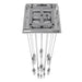 Chandelier Avenue Lighting HF1905-13-GL-CH-SNW The Original Glacier 13-Light 20"W Multi-Light Chandelier in Polished Chrome/Snow Crystals Avenue Lighting