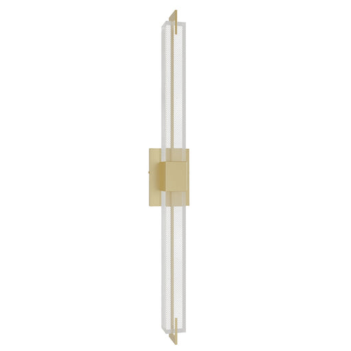 Wall Sconce Avenue Lighting HF3012-BB-XL-SNW The Original Glacier 39"H LED Wall Sconce in Brushed Brass/Snow Crystal Avenue Lighting