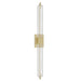 Wall Sconce Avenue Lighting HF3012-BB-XL-SNW The Original Glacier 39"H LED Wall Sconce in Brushed Brass/Snow Crystal Avenue Lighting