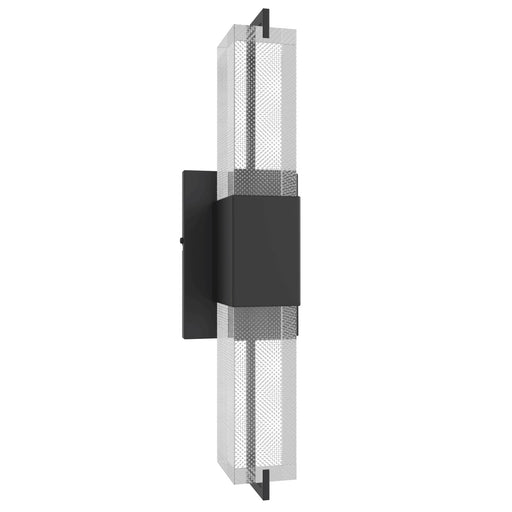 Wall Sconce Avenue Lighting HF3012-BK-SNW The Original Glacier 17"H LED Wall Sconce in Black/Snow Crystal Avenue Lighting