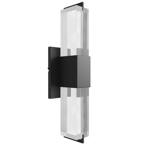 Wall Sconce Avenue Lighting HF3012-BK-SNW The Original Glacier 17"H LED Wall Sconce in Black/Snow Crystal Avenue Lighting