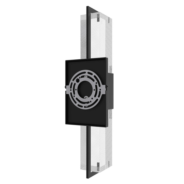 Wall Sconce Avenue Lighting HF3012-BK-SNW The Original Glacier 17"H LED Wall Sconce in Black/Snow Crystal Avenue Lighting
