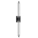 Wall Sconce Avenue Lighting HF3012-BK-XL-SNW The Original Glacier 39"H LED Wall Sconce in Black/Snow Crystal Avenue Lighting