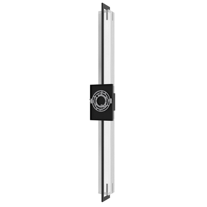 Wall Sconce Avenue Lighting HF3012-BK-XL-SNW The Original Glacier 39"H LED Wall Sconce in Black/Snow Crystal Avenue Lighting