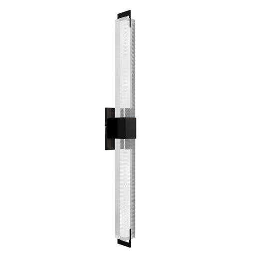 Wall Sconce Avenue Lighting HF3012-DBZ-XL-SNW The Original Glacier 39"H LED Wall Sconce in Polished Nickel/Bubbled Crystal in Dark Bronze Avenue Lighting