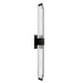 Wall Sconce Avenue Lighting HF3012-DBZ-XL-SNW The Original Glacier 39"H LED Wall Sconce in Polished Nickel/Bubbled Crystal in Dark Bronze Avenue Lighting