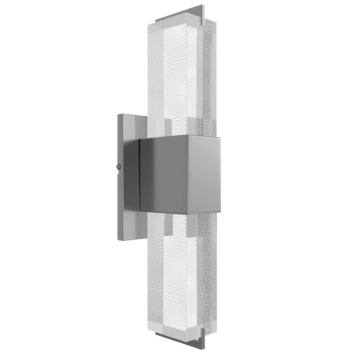 Wall Sconce Avenue Lighting HF3012-PN-SNW The Original Glacier 17"H LED Wall Sconce in Polished Nickel/Snow Crystal Avenue Lighting