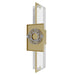 Wall Sconce Avenue Lighting HF3012-BB-SNW The Original Glacier 17"H LED Wall Sconce in Brushed Brass/Snow Crystal Avenue Lighting