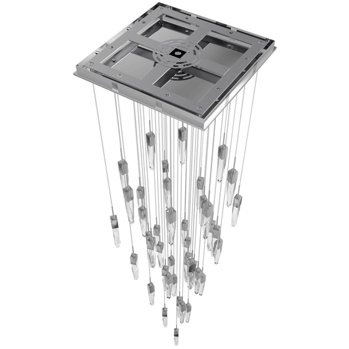 Chandelier Avenue Lighting HF1903-41-AP-CH-C Aspen The Original Aspen 41-Light 36"W Multi-Light Chandelier in Polished Chrome/Clear Crystals Avenue Lighting