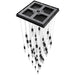 Chandelier Avenue Lighting HF1903-41-AP-DBZ Aspen The Original Aspen 41-Light 36"W Multi-Light Chandelier in Dark Bronze/Bubbled Crystals Avenue Lighting