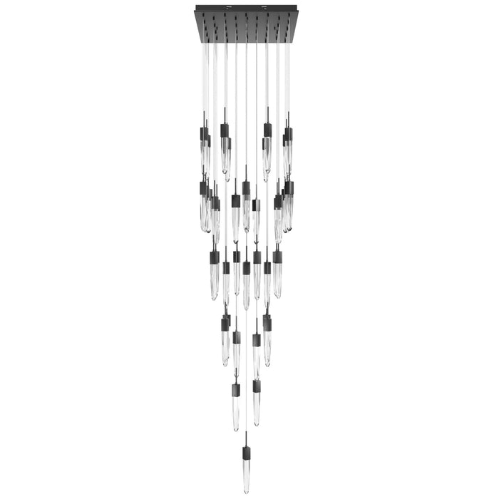 Chandelier Avenue Lighting HF1903-41-AP-DBZ-C Aspen The Original Aspen 41-Light 36"W Multi-Light Chandelier in Dark Bronze/Clear Crystals Avenue Lighting