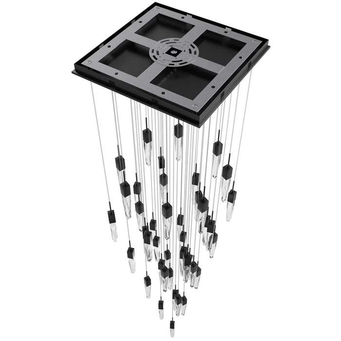 Chandelier Avenue Lighting HF1903-41-AP-DBZ-C Aspen The Original Aspen 41-Light 36"W Multi-Light Chandelier in Dark Bronze/Clear Crystals Avenue Lighting