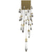Chandelier Avenue Lighting HF1904-25-AP-BB-C Aspen The Original Aspen 25-Light 28"W Multi-light Chandelier in Brushed Brass/Clear Crystals Avenue Lighting