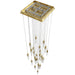 Chandelier Avenue Lighting HF1904-25-AP-BB-C Aspen The Original Aspen 25-Light 28"W Multi-light Chandelier in Brushed Brass/Clear Crystals Avenue Lighting