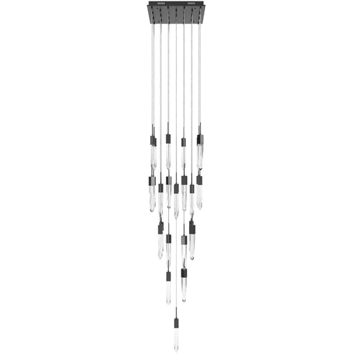 Chandelier Avenue Lighting HF1904-25-AP-DBZ-C Aspen The Original Aspen 25-Light 28"W Multi-light Chandelier in Dark Bronze/Clear Crystals Avenue Lighting