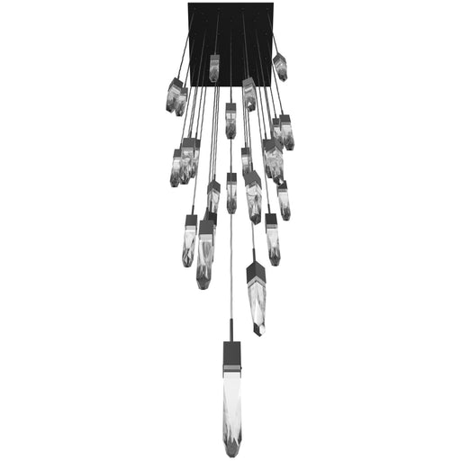 Chandelier Avenue Lighting HF1904-25-AP-DBZ-C Aspen The Original Aspen 25-Light 28"W Multi-light Chandelier in Dark Bronze/Clear Crystals Avenue Lighting