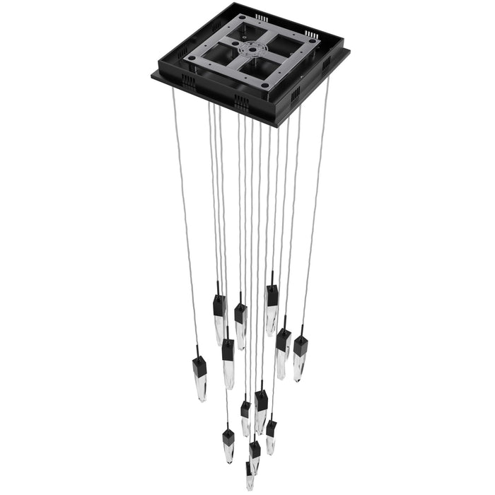 Chandelier Avenue Lighting HF1905-13-AP-DBZ-C Aspen 13-Light 20"W Multi-light Chandelier in Dark Bronze/Clear Crystals Avenue Lighting