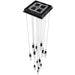 Chandelier Avenue Lighting HF1905-13-AP-DBZ-C Aspen 13-Light 20"W Multi-light Chandelier in Dark Bronze/Clear Crystals Avenue Lighting