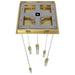 Multi-Light Pendant Avenue Lighting HF1900-5-BOA-BB Boa 5-Light 12"W LED Pendant in Brushed Brass/Studded Crystals Avenue Lighting