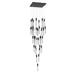 Chandelier Avenue Lighting HF1903-41-BOA-BK Boa 41-Light 36"W Multi-Light Chandelier in Black/Studded Crystals Avenue Lighting