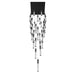 Chandelier Avenue Lighting HF1903-41-BOA-BK Boa 41-Light 36"W Multi-Light Chandelier in Black/Studded Crystals Avenue Lighting