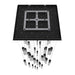 Chandelier Avenue Lighting HF1903-41-BOA-BK Boa 41-Light 36"W Multi-Light Chandelier in Black/Studded Crystals Avenue Lighting