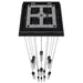 Chandelier Avenue Lighting HF1905-13-BOA-BK Boa 13-Light 20"W Multi-Light Chandelier in Black/Studded Crystals Avenue Lighting