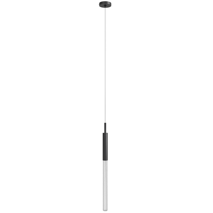 Pendant Light Avenue Lighting HF2020-BOA-BK Main St. Main Street 1-Light 2"W Mini Pendant in Black/Studded Crystal Avenue Lighting