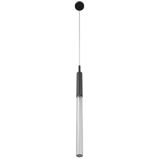 Pendant Light Avenue Lighting HF2020-BOA-BK Main St. Main Street 1-Light 2"W Mini Pendant in Black/Studded Crystal Avenue Lighting
