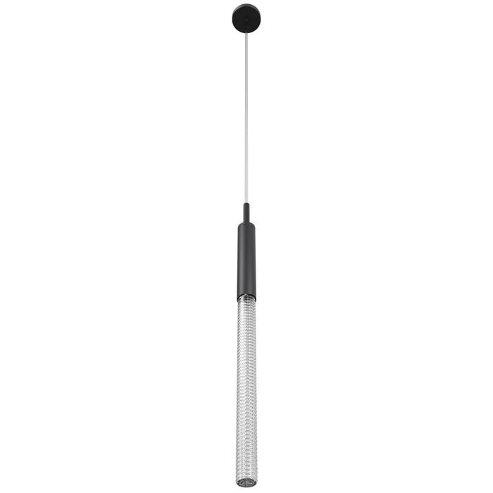 Pendant Light Avenue Lighting HF2020-BOA-BK Main St. Main Street 1-Light 2"W Mini Pendant in Black/Studded Crystal Avenue Lighting