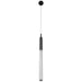 Pendant Light Avenue Lighting HF2020-BOA-BK Main St. Main Street 1-Light 2"W Mini Pendant in Black/Studded Crystal Avenue Lighting
