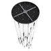 Multi-Light Pendant Avenue Lighting HF2031-BOA-BK Main St. Main Street 31-Light 30"W Pendant in Black/Studded Crystals Avenue Lighting