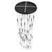 Multi-Light Pendant Avenue Lighting HF2051-BOA-BK Main St. Main Street 51-Light 37"W LED Pendant in Black/Studded Crystals Avenue Lighting