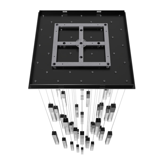 Chandelier Avenue Lighting HF1903-41-GL-DBZ-C The Original Glacier 41-Light 36"W Multi-Light Chandelier in Dark Bronze/Clear Crystals Avenue Lighting