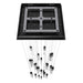 Chandelier Avenue Lighting HF1904-25-GL-DBZ-C The Original Glacier 25-Light 28"W Multi-Light Chandelier in Dark Bronze/Clear Crystals Avenue Lighting