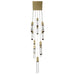Chandelier Avenue Lighting HF1905-13-GL-BB-C The Original Glacier 13-Light 20"W Multi-Light Chandelier in Brushed Brass/Clear Crystals Avenue Lighting