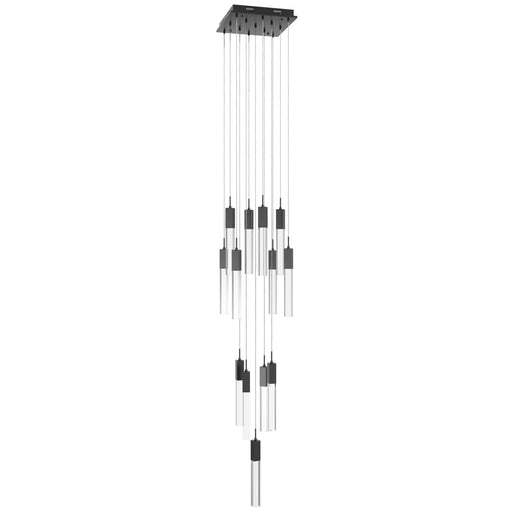Chandelier Avenue Lighting HF1905-13-GL-DBZ-C The Original Glacier 13-Light 20"W Multi-Light Chandelier in Dark Bronze/Clear Crystals Avenue Lighting