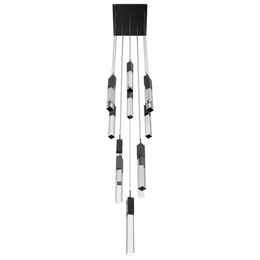 Chandelier Avenue Lighting HF1905-13-GL-DBZ-C The Original Glacier 13-Light 20"W Multi-Light Chandelier in Dark Bronze/Clear Crystals Avenue Lighting