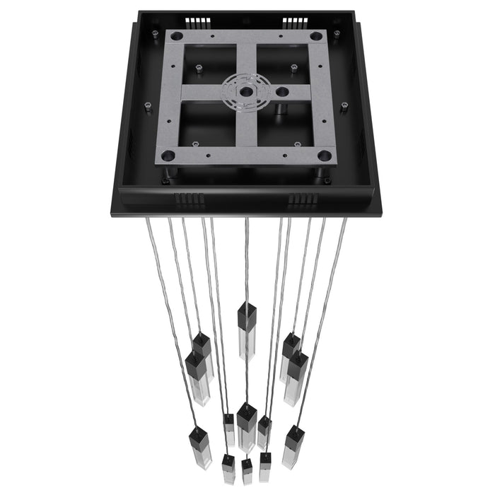 Chandelier Avenue Lighting HF1905-13-GL-DBZ-C The Original Glacier 13-Light 20"W Multi-Light Chandelier in Dark Bronze/Clear Crystals Avenue Lighting