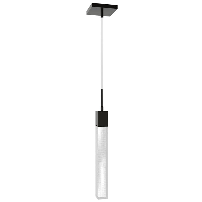 Pendant Light Avenue Lighting HF1901-1-GL-DBZ-SNW The Original Glacier 1-Light 2"W LED Mini Pendant in Dark Bronze/Snow Crystal Avenue Lighting