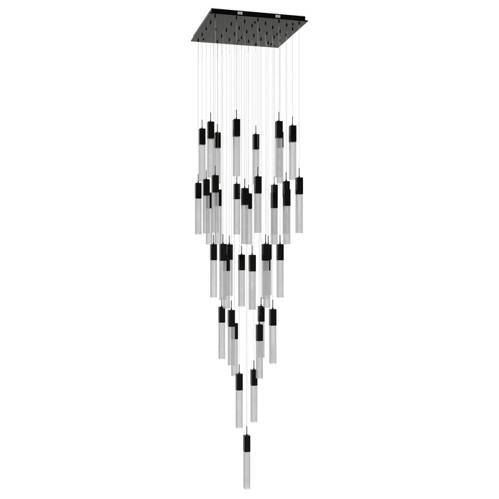 Chandelier Avenue Lighting HF1903-41-GL-DBZ-SNW The Original Glacier 41-Light 36"W Multi-Light Chandelier in Dark Bronze/Snow Crystals Avenue Lighting
