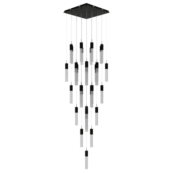 Chandelier Avenue Lighting HF1903-41-GL-DBZ-SNW The Original Glacier 41-Light 36"W Multi-Light Chandelier in Dark Bronze/Snow Crystals Avenue Lighting