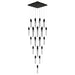 Chandelier Avenue Lighting HF1903-41-GL-DBZ-SNW The Original Glacier 41-Light 36"W Multi-Light Chandelier in Dark Bronze/Snow Crystals Avenue Lighting