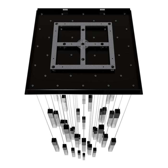 Chandelier Avenue Lighting HF1903-41-GL-DBZ-SNW The Original Glacier 41-Light 36"W Multi-Light Chandelier in Dark Bronze/Snow Crystals Avenue Lighting