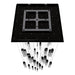 Chandelier Avenue Lighting HF1903-41-GL-DBZ-SNW The Original Glacier 41-Light 36"W Multi-Light Chandelier in Dark Bronze/Snow Crystals Avenue Lighting