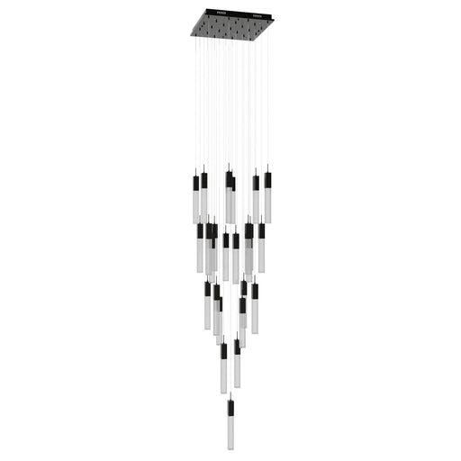 Chandelier Avenue Lighting HF1904-25-GL-DBZ-SNW The Original Glacier 25-Light 28"W Multi-Light Chandelier in Dark Bronze/Snow Crystals Avenue Lighting