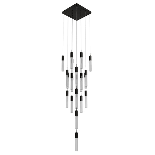 Chandelier Avenue Lighting HF1904-25-GL-DBZ-SNW The Original Glacier 25-Light 28"W Multi-Light Chandelier in Dark Bronze/Snow Crystals Avenue Lighting