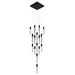 Chandelier Avenue Lighting HF1904-25-GL-DBZ-SNW The Original Glacier 25-Light 28"W Multi-Light Chandelier in Dark Bronze/Snow Crystals Avenue Lighting